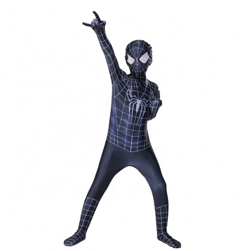 Zip Up Shadow Spider Zentai Suit Halloween pentru copii&adults Game&FILM TRAJE SPIDER MAN COSTUM