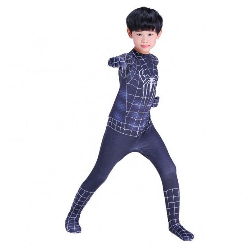 Zip Up Shadow Spider Zentai Suit Halloween pentru copii&adults Game&FILM TRAJE SPIDER MAN COSTUM