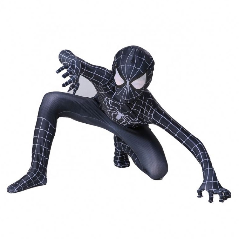 Zip Up Shadow Spider Zentai Suit Halloween pentru copii&adults Game&FILM TRAJE SPIDER MAN COSTUM