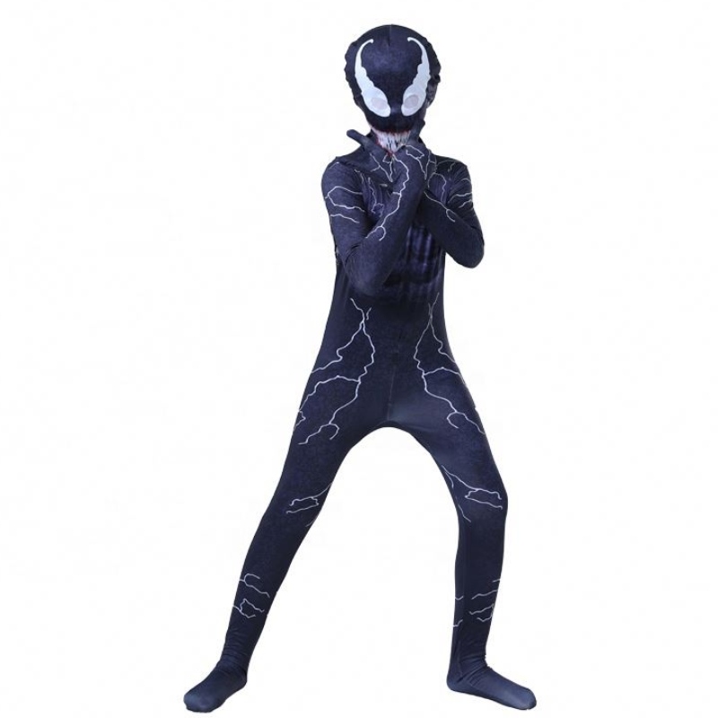 Carnaval personalizat Cosplay Fancy Super -erou Costume Venom cu mușchi pentru băieți