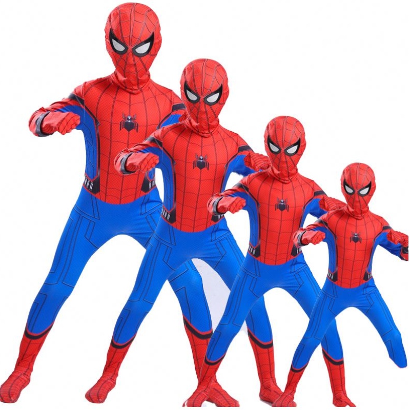Părinte-copil-copii de înaltă calitate Paralelă Anime Black Spider Man SALLSUT TV&movie cosplay Spiderman Costum de Halloween
