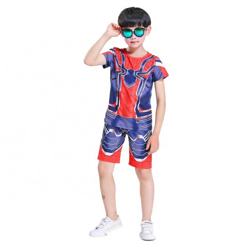 STIL STIL POLYESTER STIL STITURI COMPOSITATE COMPIE COMPLAY Halloween Party Cosplay Spiderman Sititos Top&shorts for Kids Boys
