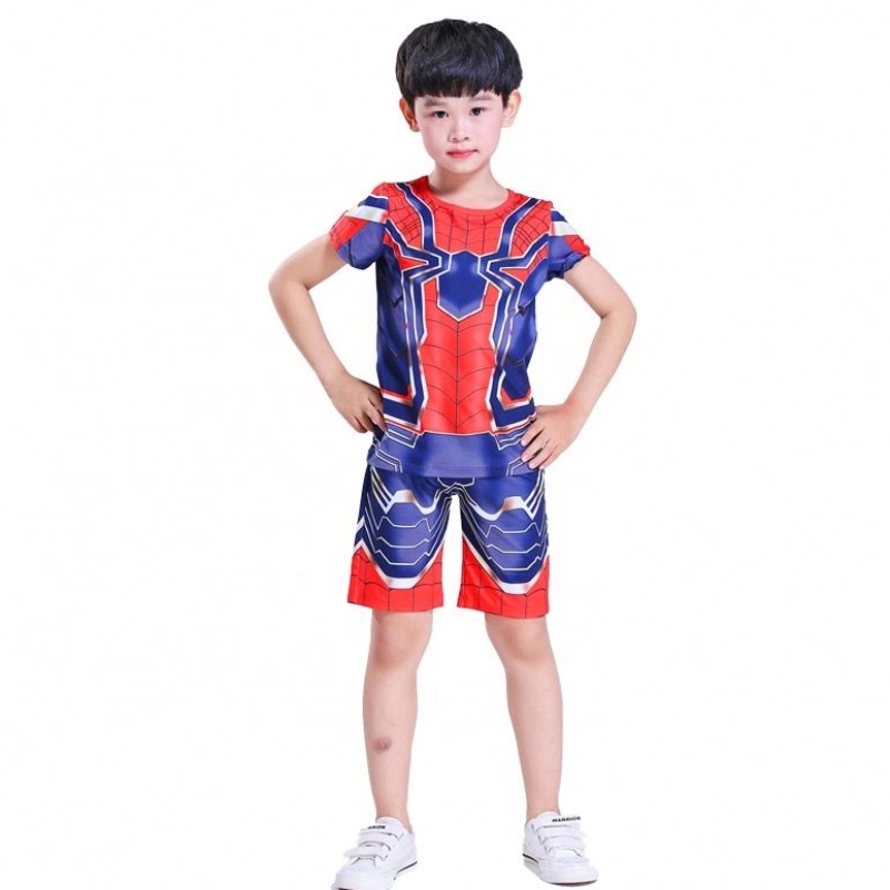 STIL STIL POLYESTER STIL STITURI COMPOSITATE COMPIE COMPLAY Halloween Party Cosplay Spiderman Sititos Top&shorts for Kids Boys