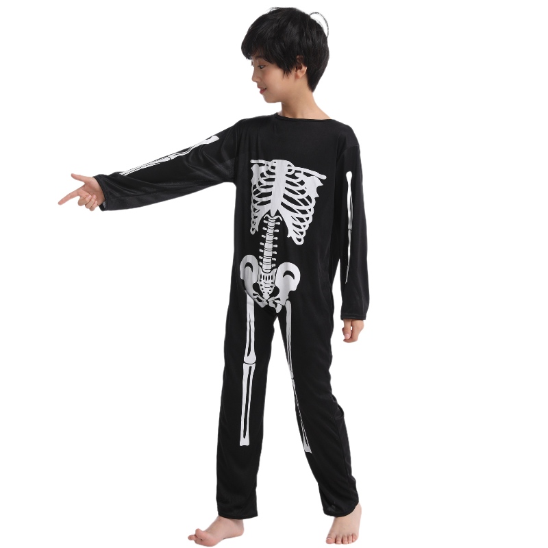 2022 Salopeta pentru copii Amazon Copiii pentru petreceri de Halloween cu imprimeu schelet pentru copii