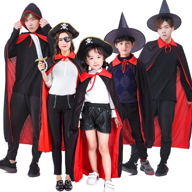 2022 Vânzare fierbinte cu ridicata cu ridicata Halloween Christmas Hero Cape Children Set Halloween Set de Superhero Silk Cape