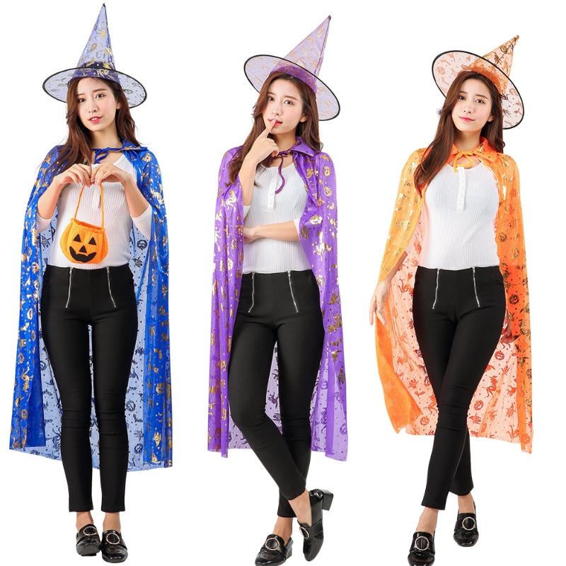 Copii cu ridicata pentru copii cu vânzare caldă cosplay Pumpkin Point Witch Cloak Halloween Cape Paternitate Costum Cape