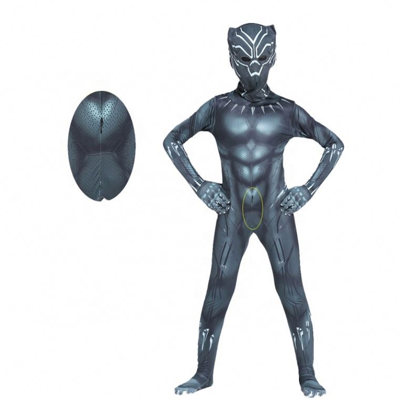 Hot Marvel Africa Halloween Wakanda Forever Zentai Sump for Kids&adults Fantastic Black Panther Four Costum