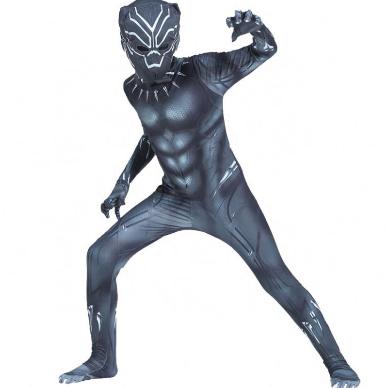 Hot Marvel Africa Halloween Wakanda Forever Zentai Sump for Kids&adults Fantastic Black Panther Four Costum