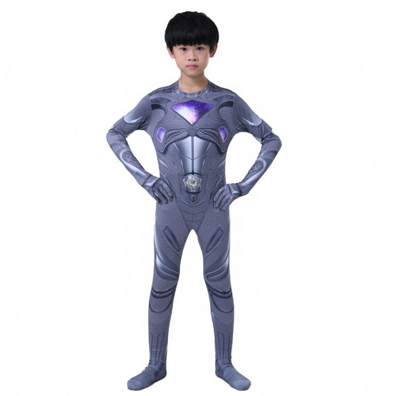 Mai multe culori Cool Halloween Party Cartoon Superhero Cosplay Mystic Force Power Ranger Costum pentru copii