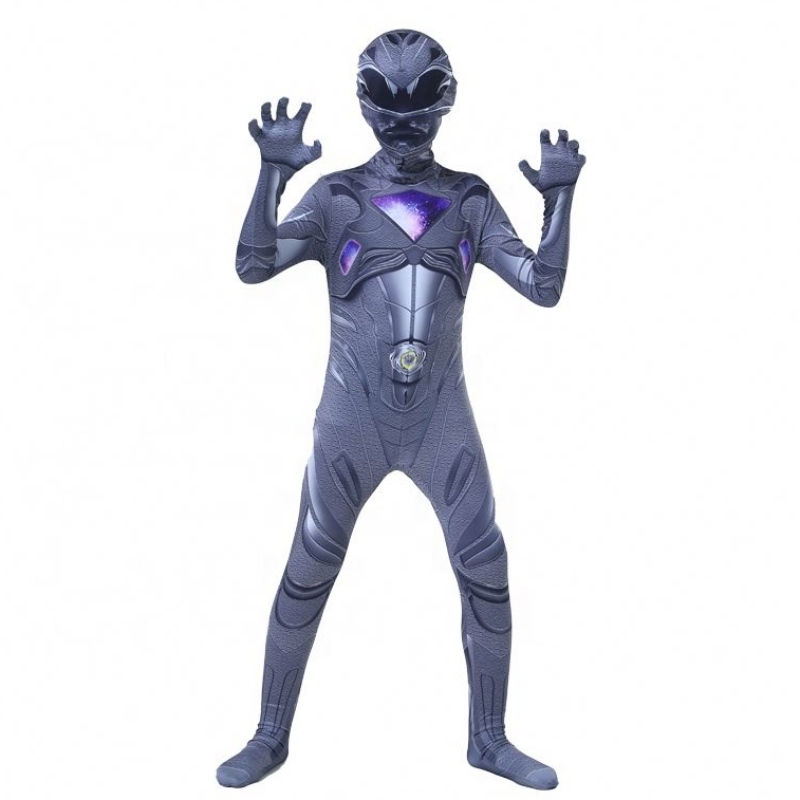 Mai multe culori Cool Halloween Party Cartoon Superhero Cosplay Mystic Force Power Ranger Costum pentru copii