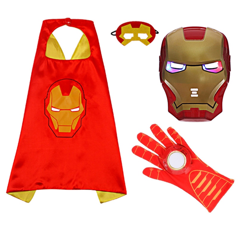 Cosplay Cape Luminous Facepiece Arme de lansare Suit Halloween Copiii Copiii