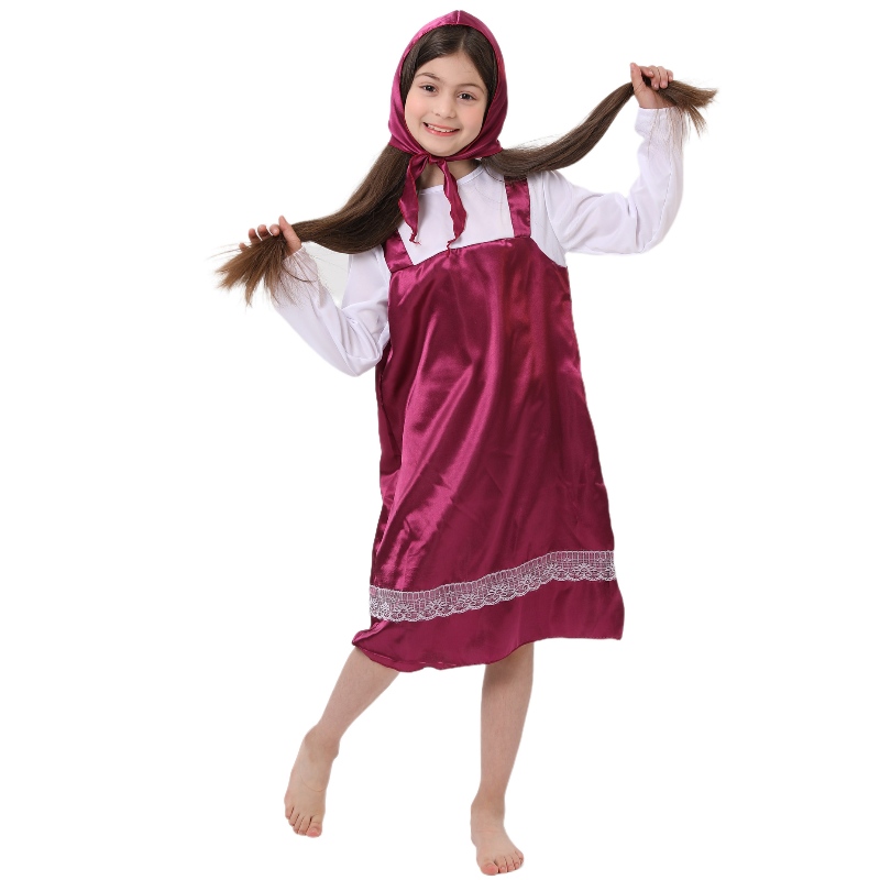 Copii Fancy Fairy Chale Cosplay Masa Costume Red Riding Hood Costume