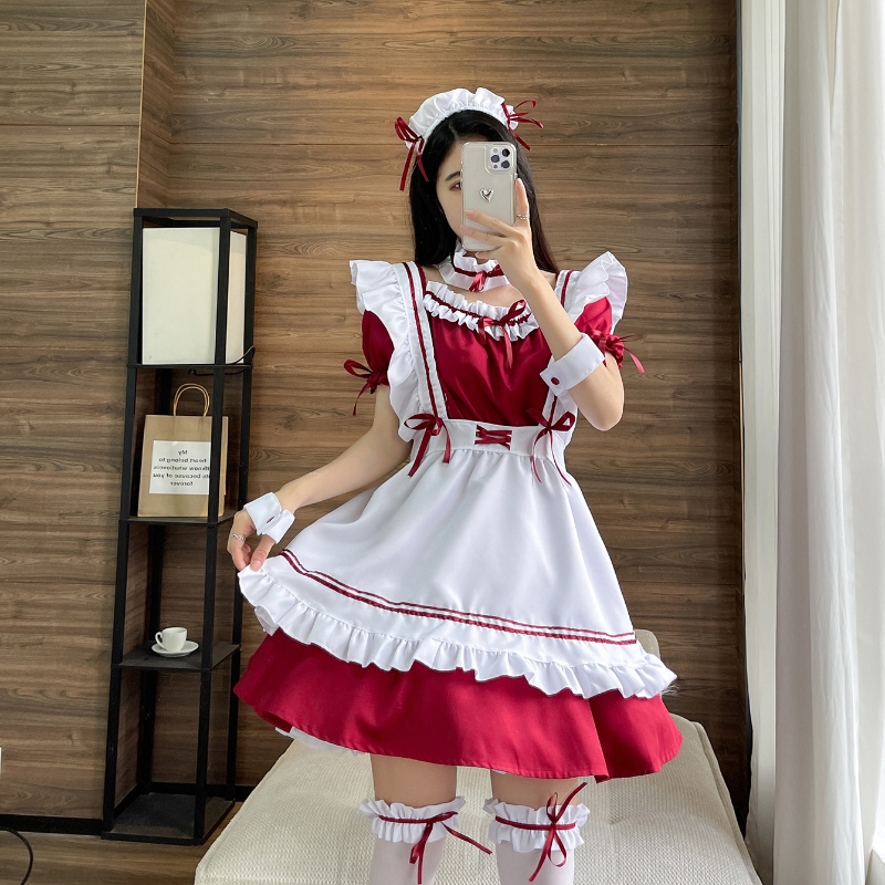 Menajeră franceză Lolita Rochie fantezistă cosplay Costum de servitoare Rochii de servitoare Halloween (S-5XL)