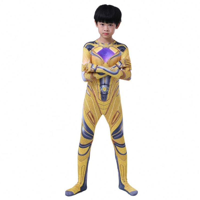 Color multiplu 3D tipărit de Halloween Pety Petren Anime Anime Superhero Cosplay Power Ranger Costum pentru copii