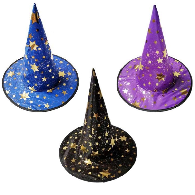 Vânzare fierbinte Halloween Cosplay Black Witch Hat Decorațiuni pentru adulți și copii