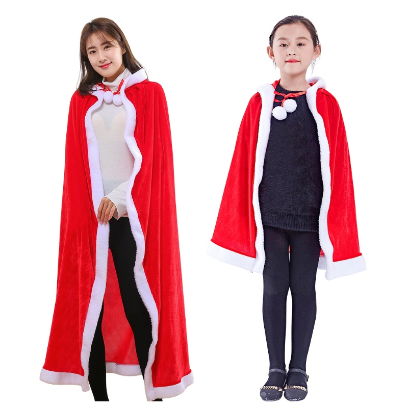 Crăciun pentru copii Caps Adult Catifea Catifea Santa Cosplay Costume de petrecere