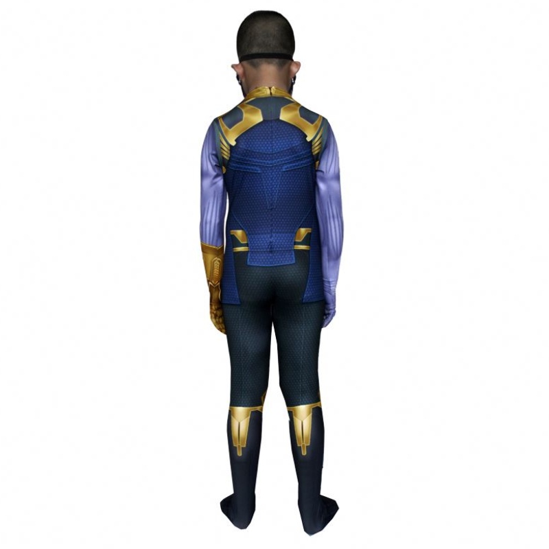 Infinity War Război Avenger Snapsuit Bodysuit Copii de Halloween&MEN DEVIL FILM FILM Cosplay Factory Supply Thanos Costum cu mască