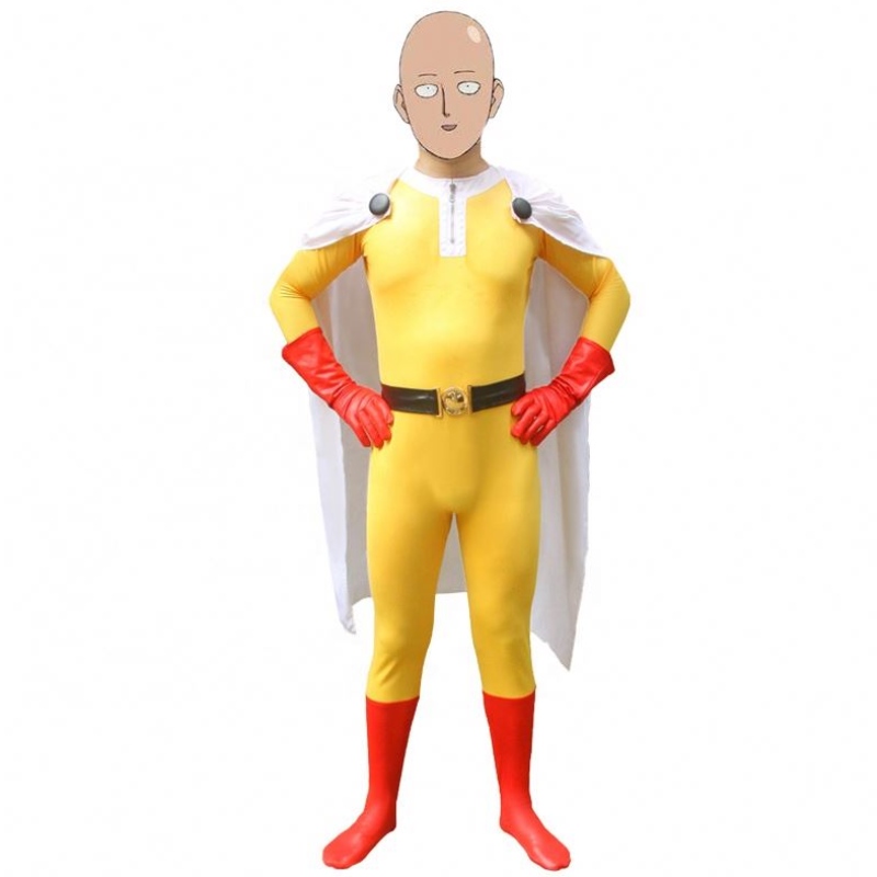 Popular Cel mai tare petrecere de Halloween Kids&adults TV Super -erou Super -erou cu Cosplay Cosplay Anime One Punch Man Saitama Costum de desene animate