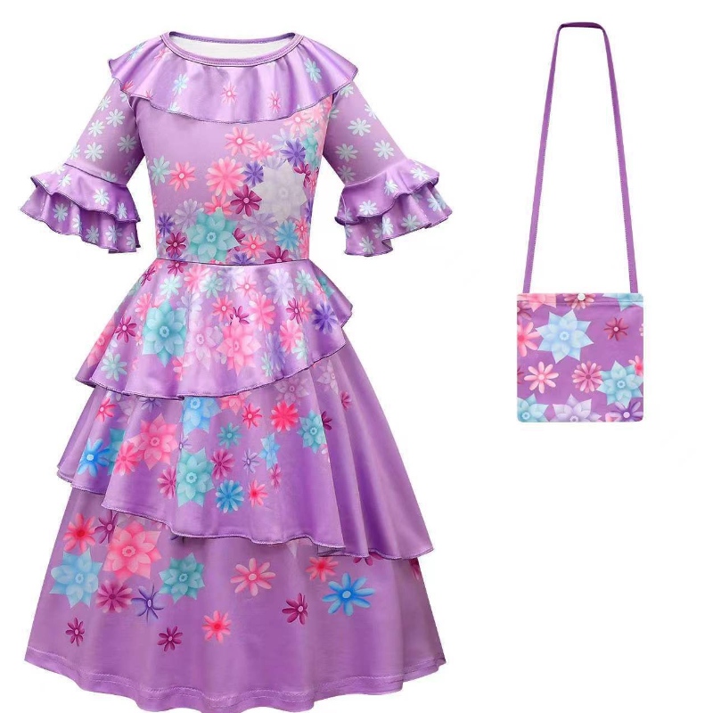 3-12 ani pentru fetițe de costume rochie de petrecere encanto cosplay rochie pentru copii