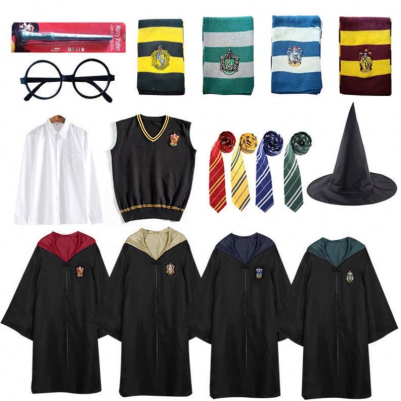 Noua sosire HARRY COSPLAY Costum pentru copii și o potter pentru adulți pentru costume de petrecere de Halloween