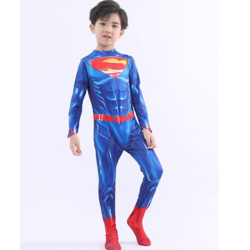 Fabrica chineză părinte-copil paralel TV paralel&movie super erou costum costum de haine de Halloween Costum de super bărbat cu Cape