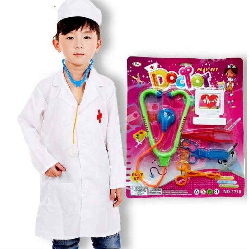 ROLEPLAY ROLEPLAY HOT LAB SET pentru copii Costum pentru rochie uniformă de carieră Halloween Doctor asistent cosplay Costum și jucării pentru copii