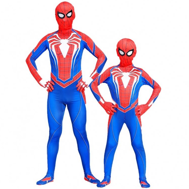 Cel mai bun prețnegru&red salopetă pentru copii&adults TV&movie Superhero Halloween Cosplay Factory Furnizează costume uimitoare Spiderman