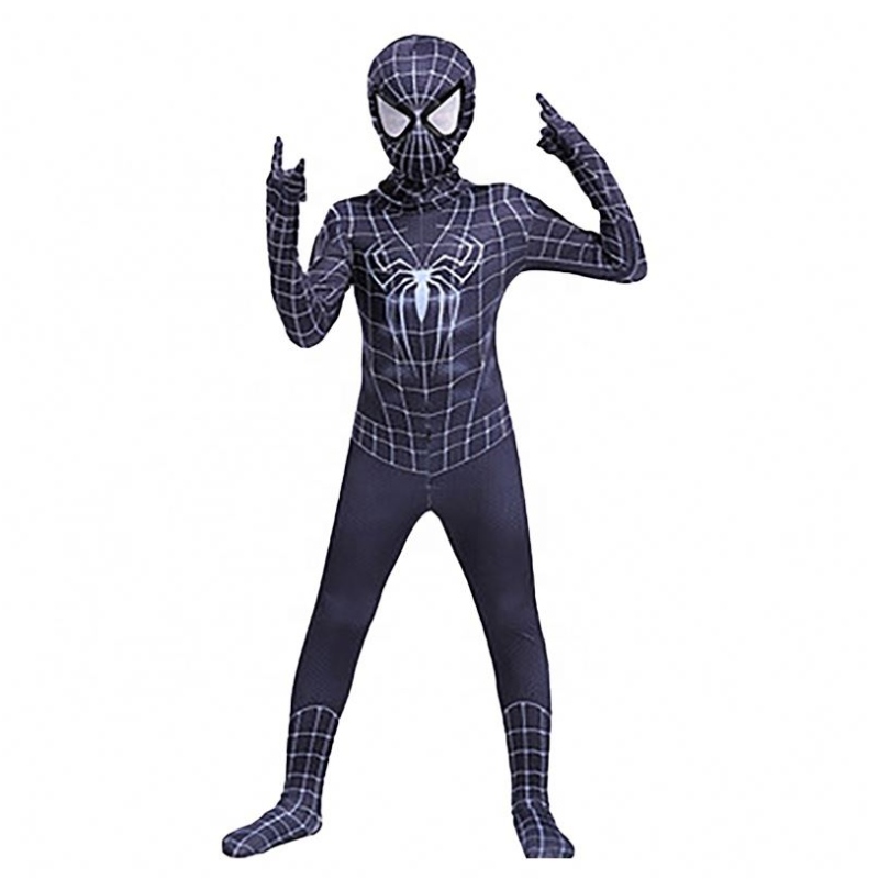Cool Fancy Black Halloween Haine For Kids&adults TV&film Superhero Cosplay Factory Traje Spider Man Costum Costum Costum