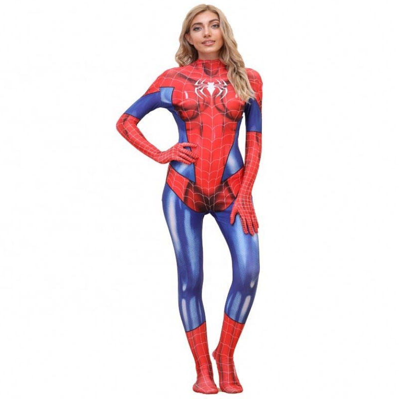 En -gros plus dimensiune de Halloween Purtă de performanță pentru femei pentru femei Spiderman Spiderwoman Costume