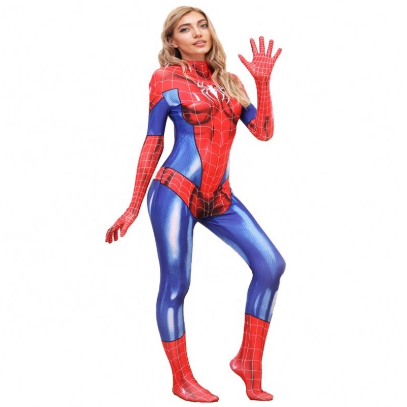 En -gros plus dimensiune de Halloween Purtă de performanță pentru femei pentru femei Spiderman Spiderwoman Costume