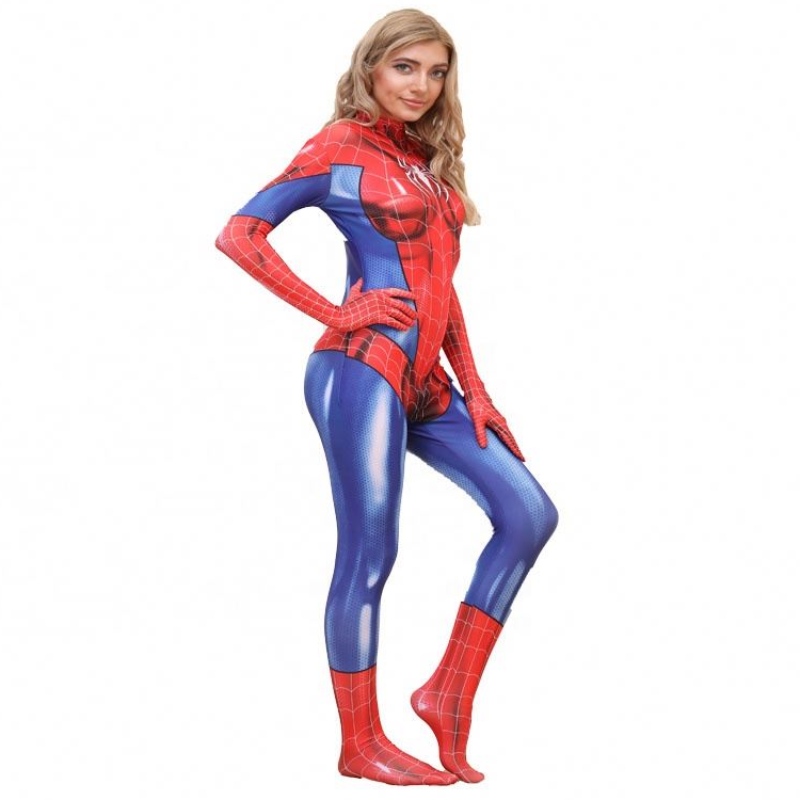 En -gros plus dimensiune de Halloween Purtă de performanță pentru femei pentru femei Spiderman Spiderwoman Costume