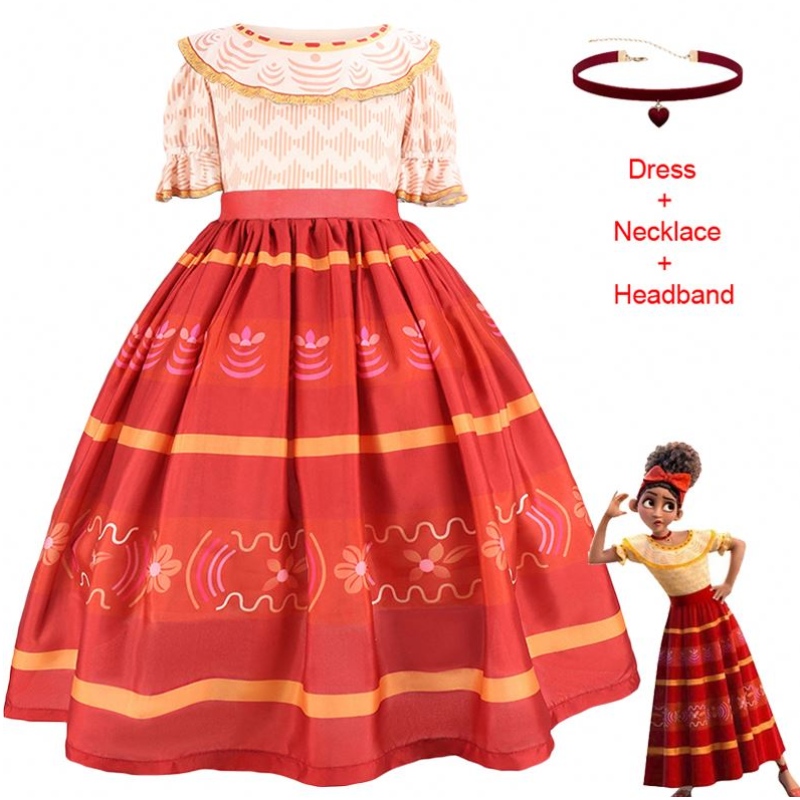 Baige Children Princess Rochie Copii pentru petreceri denaștere Ecanto Mirabel cosplay TV&Costume de film Dolors rochie
