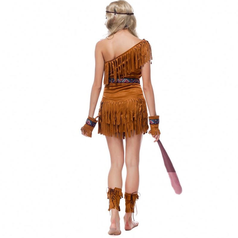 Femei de Halloween Pocahontas Huntress Costum indian autohton