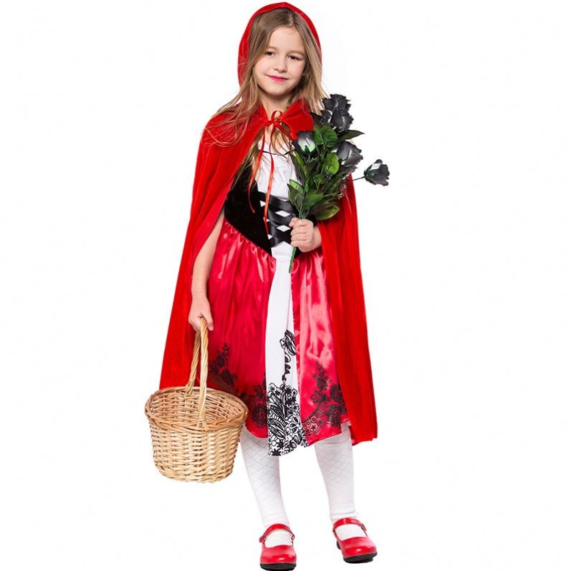 Fete pentru copii Costum de Halloween Little Roșu Hood pentru fete DGHC-087