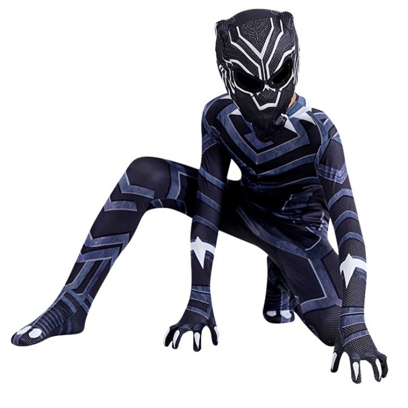 Copii Costum Cosplay Îmbrăcăminte Black Panther Bodyit Costume Superrero