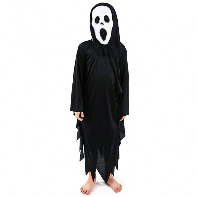 Halloween înfricoșător cosplay costum băieți înfiorător fantomă îmbrăcăminte fantomă costum de halloween hcvm-003