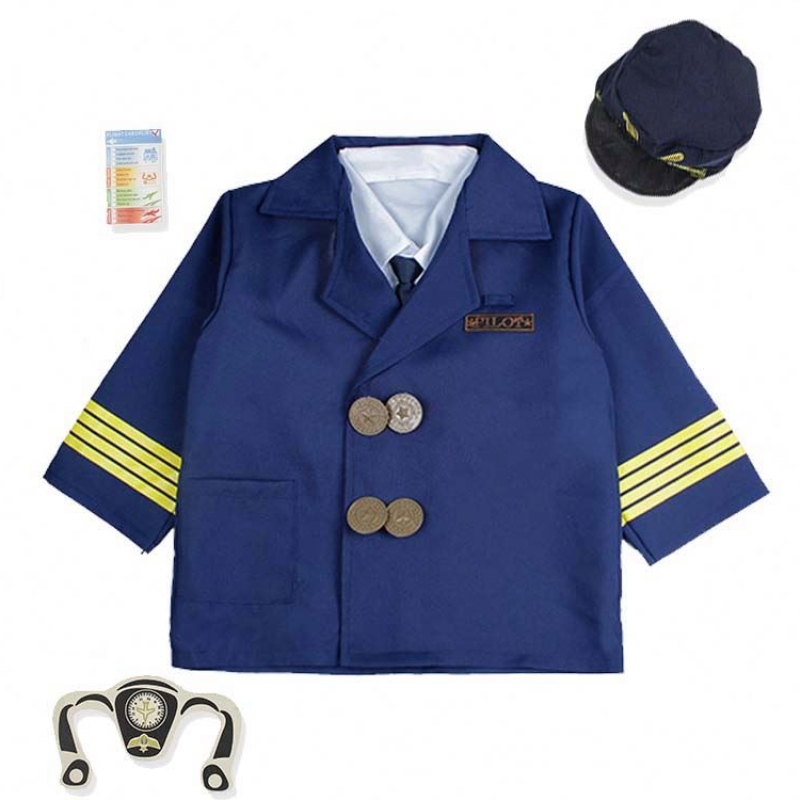 Băiat Halloween Dress Up Set pentru copii Costum pilot cu accesorii HCBC-006