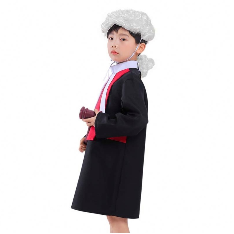 Halloween Kids Performance Cosplay Coats Grădiniță Ocupație Judecător Rochii Stage Party Rochie Copii Avocat HCBC-007