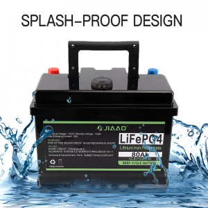 Baterie solară LFP 12v 80ah Lifepo4 Baterie litiumion