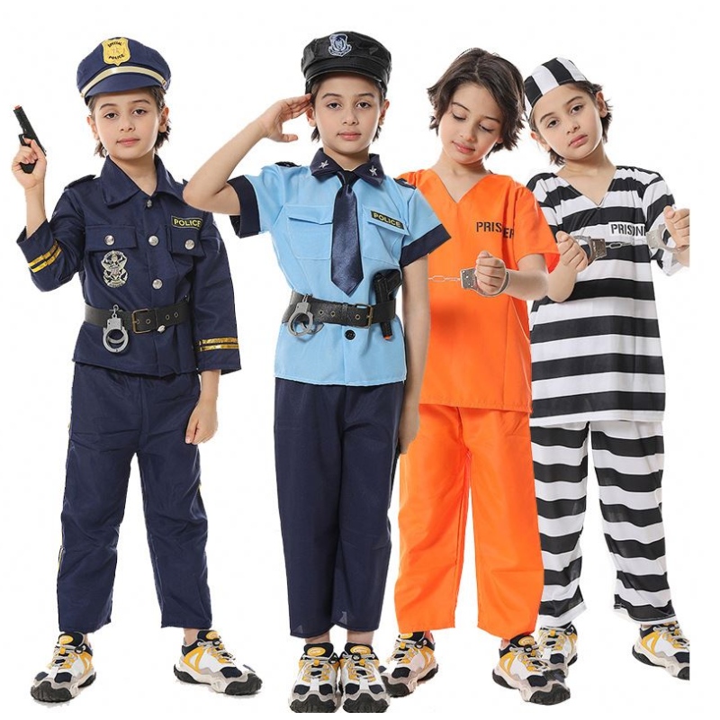 Halloween Dress Up Policeman Pretend Play Set pentru copii Costum de poliție pentru băieți HCBC-005