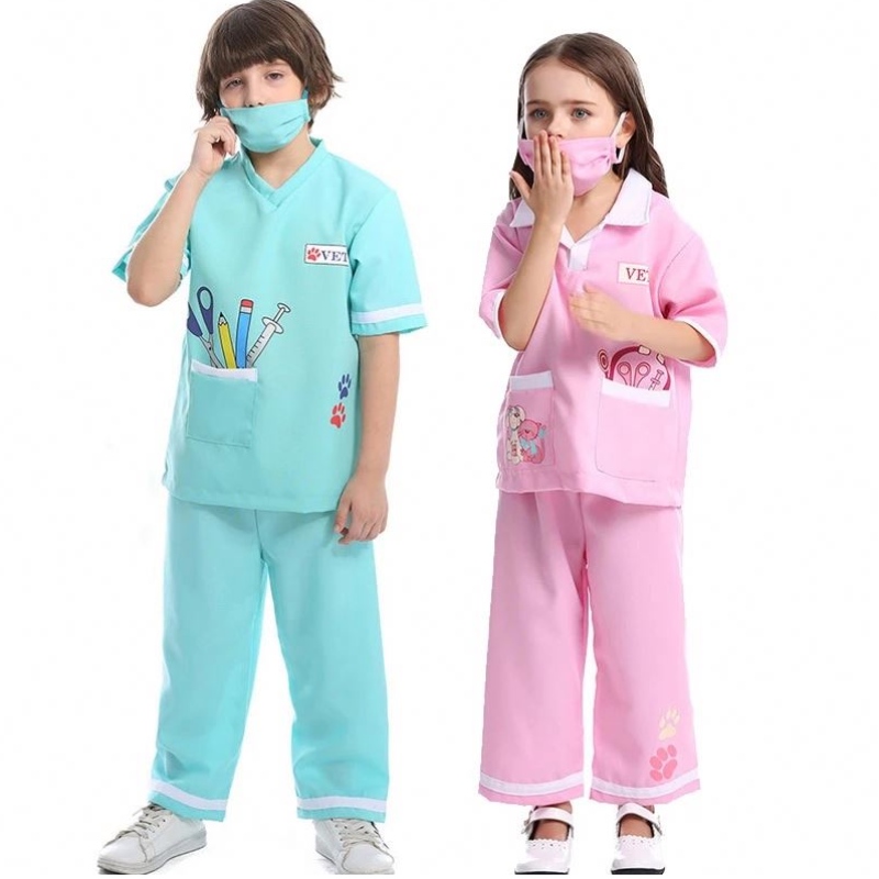 Dr uniform Animal Doctor Veterinarul pretendent Play Dress Up Set Halloween Costume cu Kit Medical HCBC-013