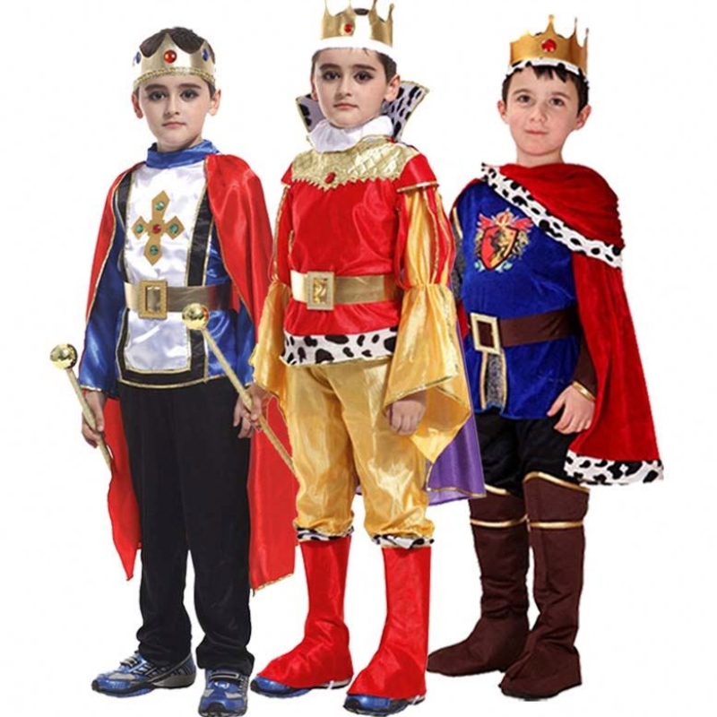 Halloween Party Fancy Dress Up Knight Carnival Warrior Prince King Costum pentru băieți HCBC-021