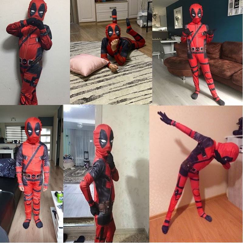 4-12y băiat costum costum pentru copii cosplay mască costum de salopet halloween costum carnaval show păianjen costume
