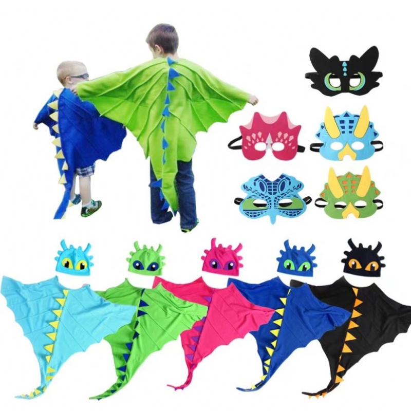 Copii dinozaur-cost-cap cu capotă Halloween cosplay costum de ziua denaștere FAVORI