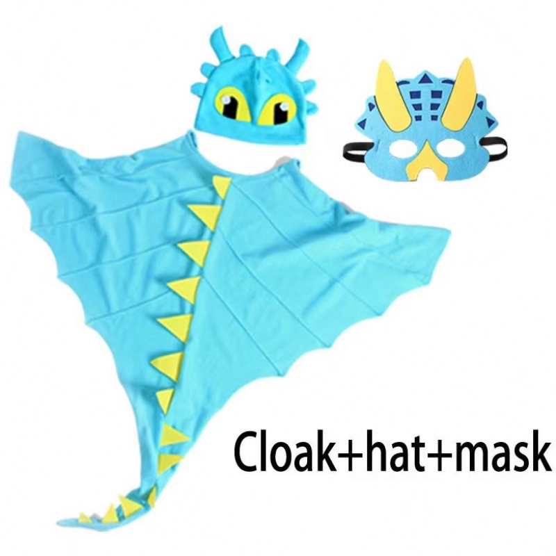 Copii dinozaur-cost-cap cu capotă Halloween cosplay costum de ziua denaștere FAVORI
