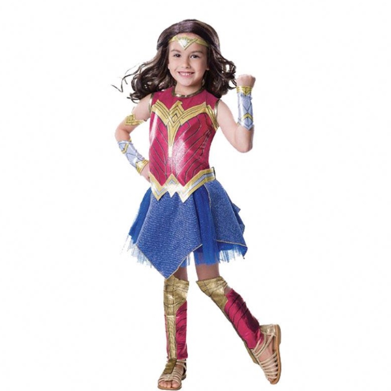 Wonder Girl Costum Copii se îmbracă supereroi cosplay Halloween Costum pentru copii