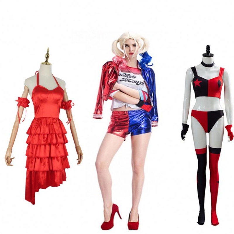 Suicide Squad Harley-Quinn Monster Adult Tricou Cosplay Costum cu broderie pentru femei