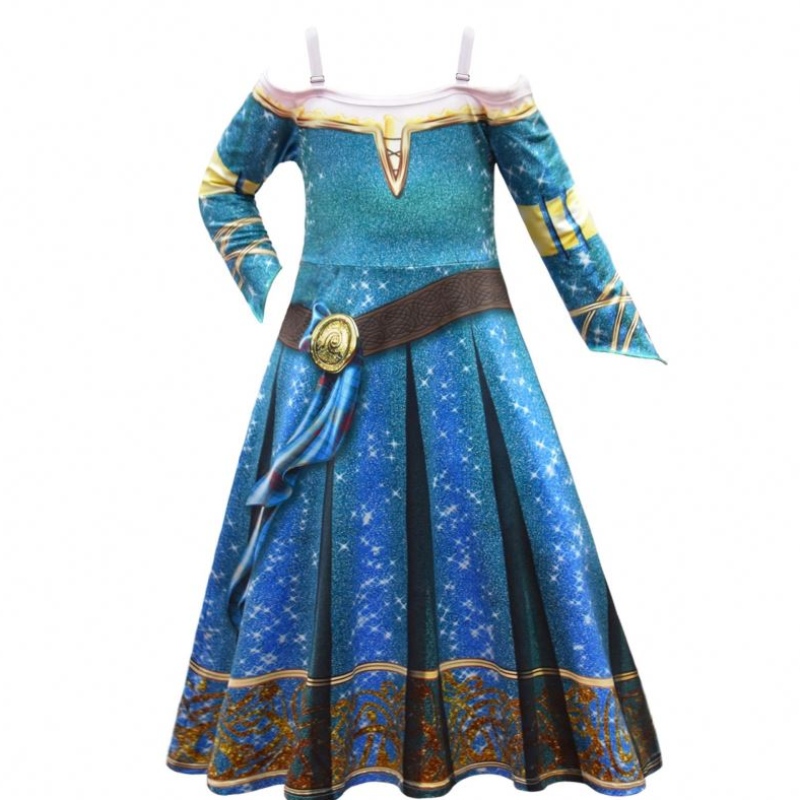 Halloween Braver Legends Merida Cosplay Dress Up Girls \\ 'rochie fustă rochie
