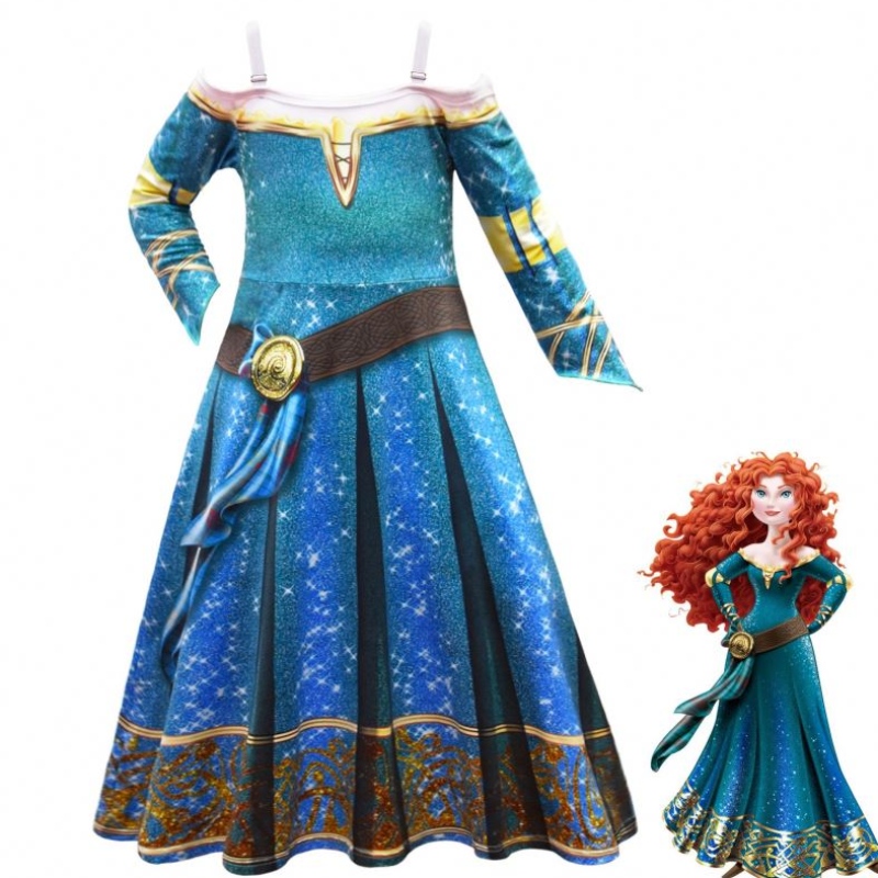 Halloween Braver Legends Merida Cosplay Dress Up Girls \\ 'rochie fustă rochie