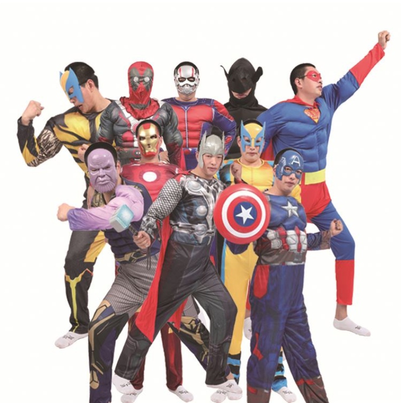 Ironman super bărbat îmbrăcăminte păianjen bat man Thor căpitan îmbrăcăminte musculară pentru adulți bărbați